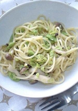◆そら豆の甘いパスタ◆-レシピのメイン写真