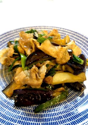茄子と豚バラポン酢炒め-レシピのメイン写真