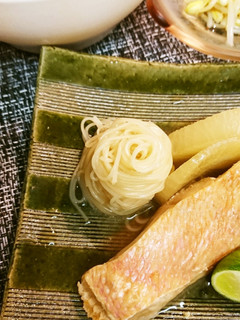 煮魚の煮汁素麺添え-レシピのメイン写真