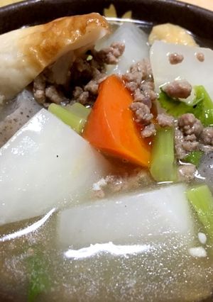 味覇で簡単 だいこんとにんじんのそぼろ煮-レシピのメイン写真