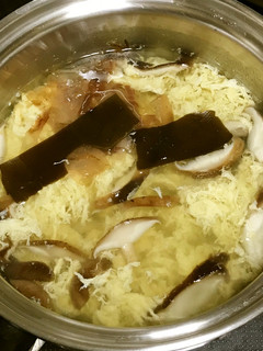 |昆布とカツオ出汁の溶き卵養生スープ|-レシピのメイン写真