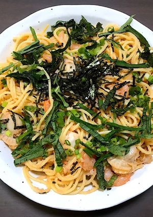 明太子とシーフードの海鮮パスタ-レシピのメイン写真