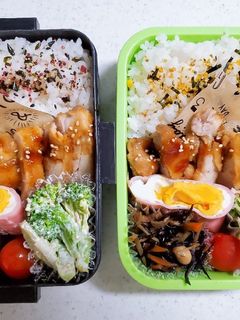 ☆高校生娘と私のお弁当☆117-レシピのメイン写真