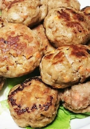 もっちり米粉合挽きハンバーグ-レシピのメイン写真