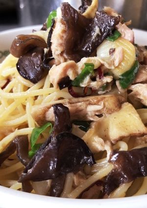 きくらげとツナのパスタ-レシピのメイン写真