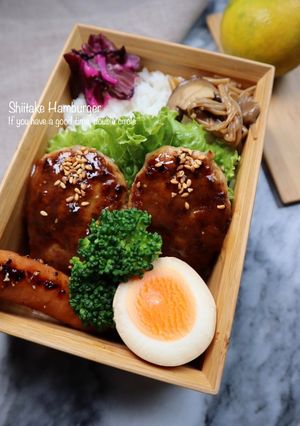 お弁当にも！椎茸ハンバーグ-レシピのメイン写真