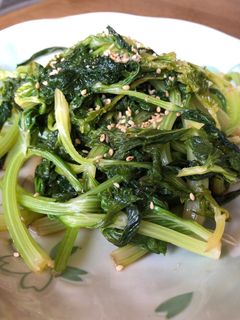 ご飯のお供に セロリの葉のきんぴら-レシピのメイン写真