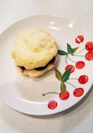 レンジで簡単 白どら焼-レシピのメイン写真