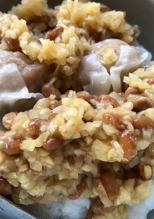 納豆とシュウマイのご飯　塩生姜あえ-レシピのメイン写真