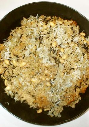 蒸し大豆ご飯♪簡単煮干しだし-レシピのメイン写真