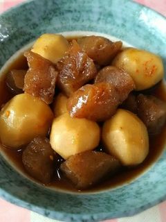 里芋とコンニャクの甘辛煮-レシピのメイン写真