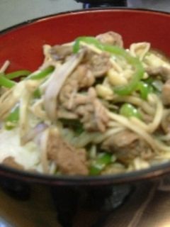 バター醤油味☆牛肉きのこ丼-レシピのメイン写真