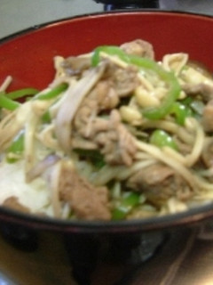 バター醤油味☆牛肉きのこ丼-レシピのメイン写真