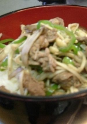 バター醤油味☆牛肉きのこ丼-レシピのメイン写真