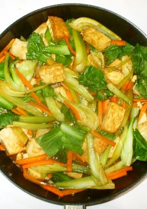厚揚げ青梗菜の野菜炒め♪簡単-レシピのメイン写真