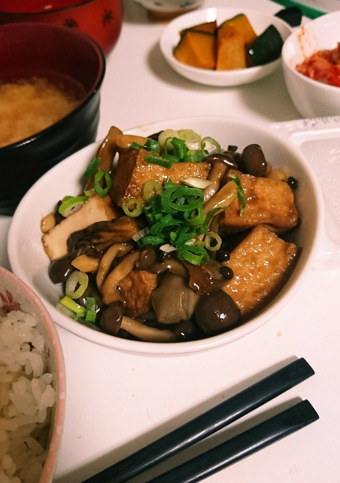 厚揚げときのこの照り焼き-レシピのメイン写真