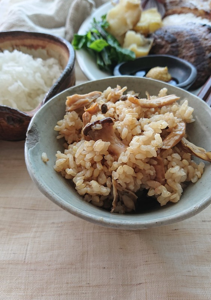 キノコと山椒の炊き込みごはん-レシピのメイン写真
