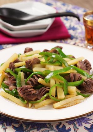 シャキシャキ食感♪砂肝の青椒肉絲風-レシピのメイン写真