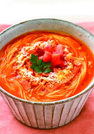 トマトジュース&おだし トマトにゅうめん-レシピのメイン写真