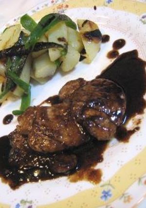 豚ヒレ肉　バルサミコわさびソース-レシピのメイン写真