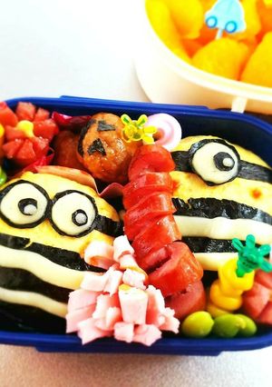 ミニオン弁当✨キャラ弁☆-レシピのメイン写真