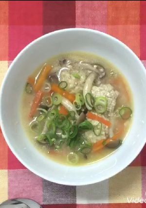 【お肉不使用】つくねスープ-レシピのメイン写真