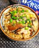 簡単激ウマ♪さんま缶と舞茸の炊き込みご飯