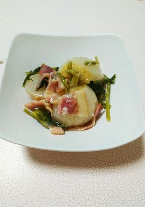 かぶとベーコンの煮物-レシピのメイン写真