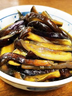 なすびの大量消費に!甘辛炒め煮-レシピのメイン写真