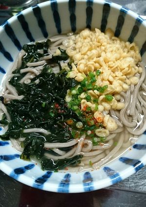 夜食にっ！たぬき蕎麦(^○^)-レシピのメイン写真