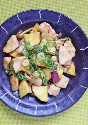 簡単！鶏むね肉とさつまいもの甘酢炒め-レシピのメイン写真