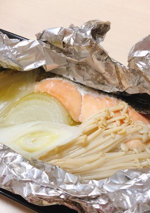 秋鮭ときのこのホイル焼き-レシピのメイン写真