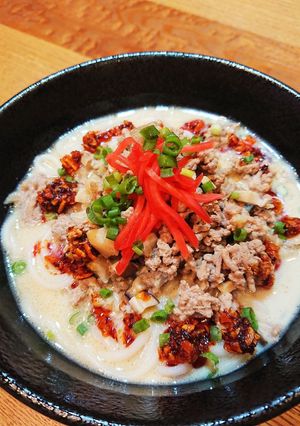 豆乳坦々うどん-レシピのメイン写真