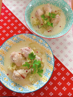 骨付き鶏とカリフラワーの煮込み-レシピのメイン写真