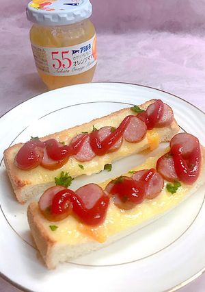 ママレードとマヨのソーセージトースト-レシピのメイン写真