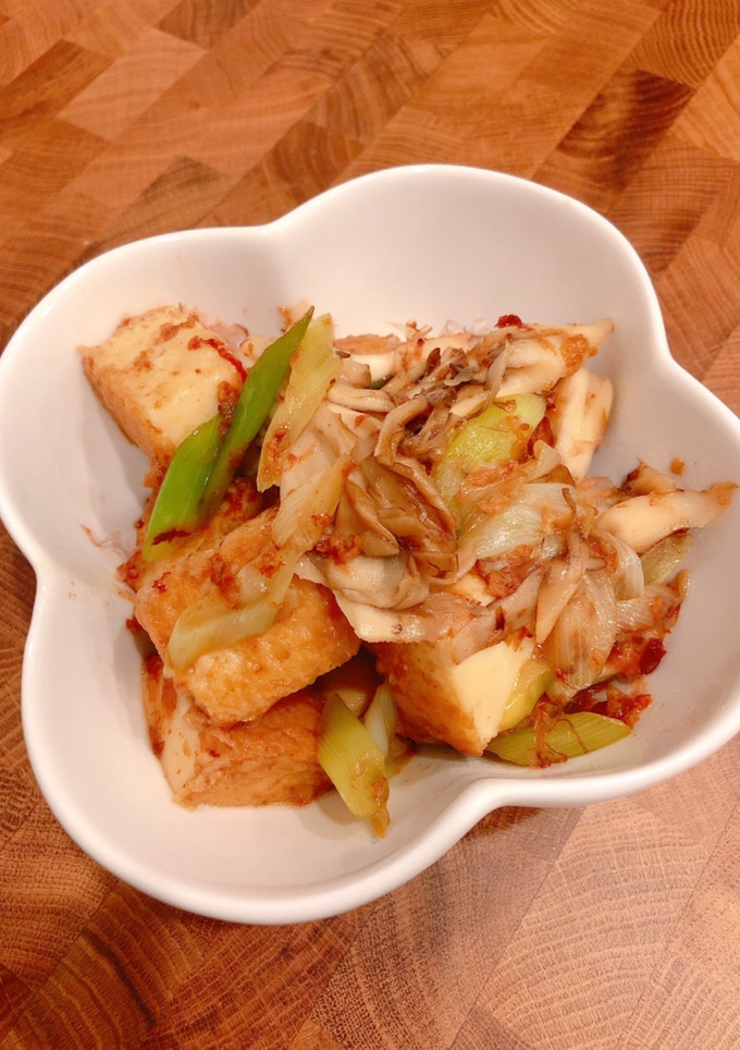 厚揚げ豆腐と舞茸のサッパリ炒め-レシピのメイン写真