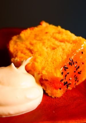 米粉&大豆粉deキャラ芋シフォン-レシピのメイン写真