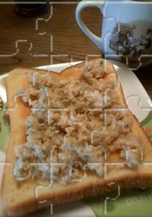 大根おろし&ちりめんのっけたトースト♪-レシピのメイン写真