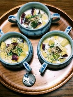 薩摩芋(ジャガイモ・南瓜)のミルクスープ-レシピのメイン写真
