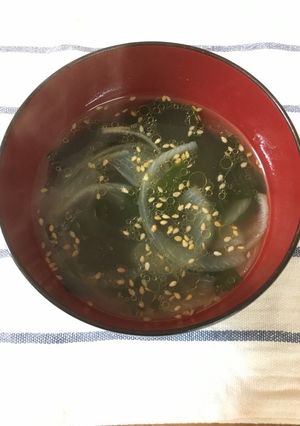 ごま油たっぷり☆わかめスープ-レシピのメイン写真