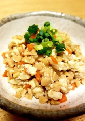 挽肉ストックで簡単副菜⭐スタミナ納豆⭐-レシピのメイン写真