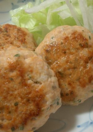 鮭と鶏のハンバーグ-レシピのメイン写真