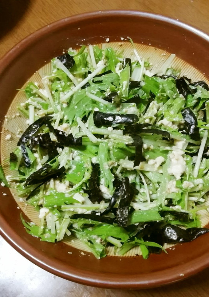 水菜と豆腐の和風サラダ-レシピのメイン写真