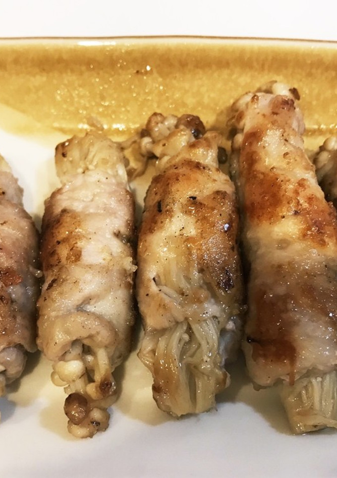 簡単なのに美味しい！えのきの豚肉巻き！-レシピのメイン写真