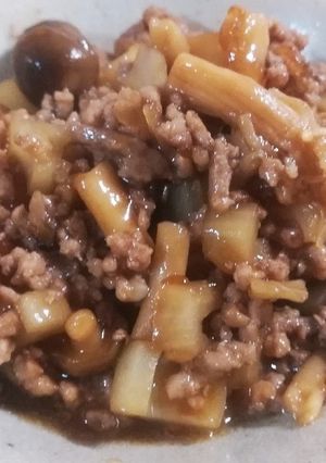 蓮根シャキシャキ!肉そぼろ-レシピのメイン写真