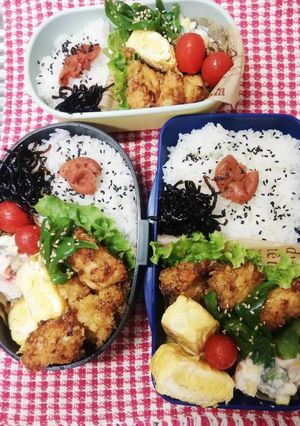 高校男子&パパママ弁当♡味噌カツ10/4-レシピのメイン写真