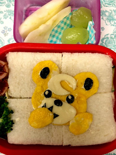 ポケモンサンドイッチ弁当★ヒメグマ-レシピのメイン写真