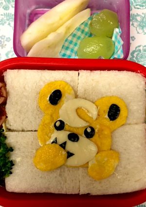 ポケモンサンドイッチ弁当★ヒメグマ-レシピのメイン写真