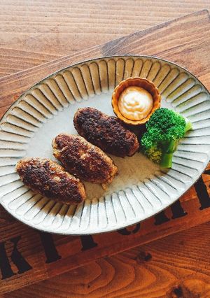 焼き肉のタレで❤️おつまみハンバーグ-レシピのメイン写真