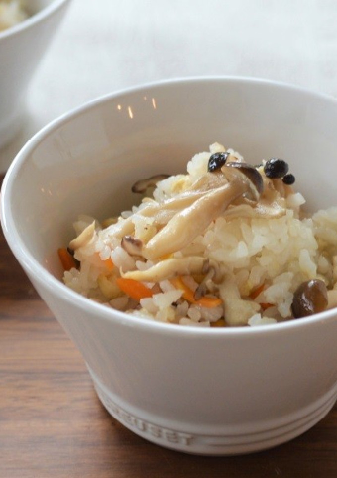 液塩で旨味たっぷりきのこの炊き込みご飯★-レシピのメイン写真